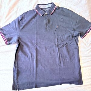 Tommy Hilfiger Dark Blue Polo with Pink Accents